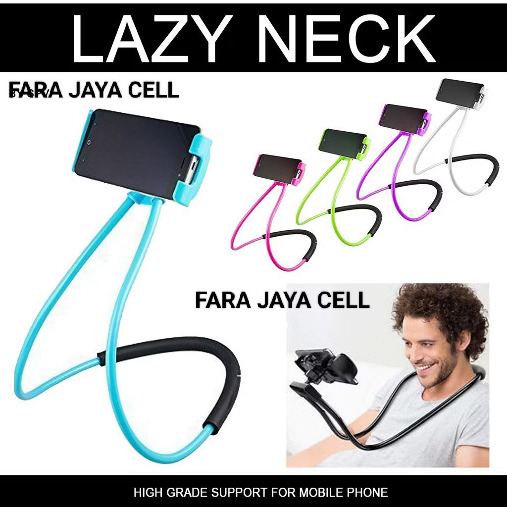 HP Lazyneck ที่วางเลื่อนแบบยืดหยุ่นสมาร์ทโฟนที่วางโทรศัพท์มือถือขาตั้งคอ/เอว Etc