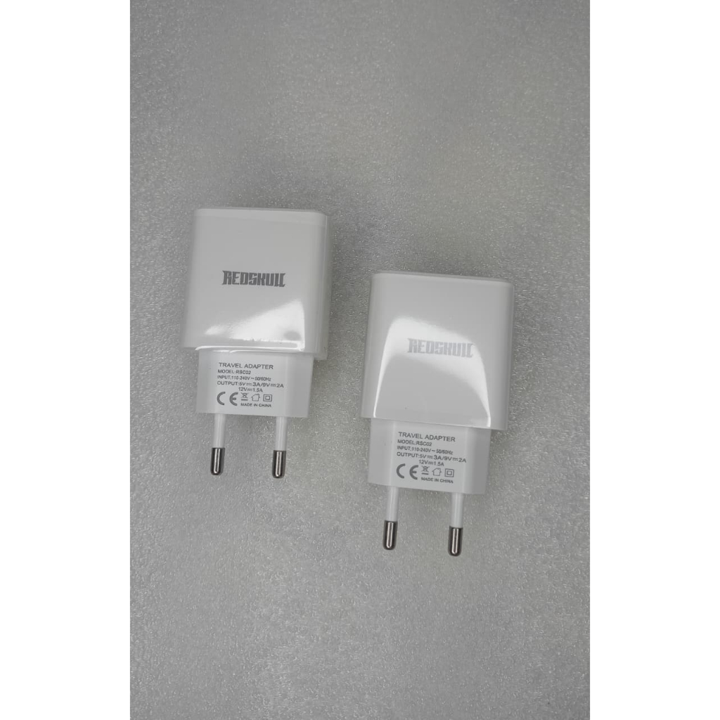 เครื่องชาร์จ Batok REDSKULL RSC01 2.4A, RSC02 3A เครื่องชาร์จอะแดปเตอร์ REDSKULL RSC01 2.4A เอาต์พุต