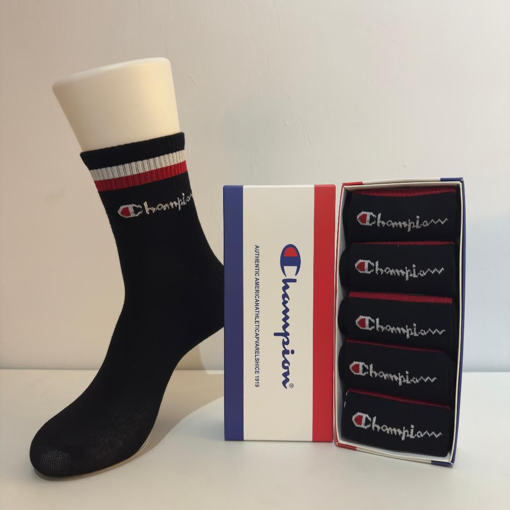 Champion Sport Socks / Sport Socks / UNISEX / 1 BOX มี 5 PSG