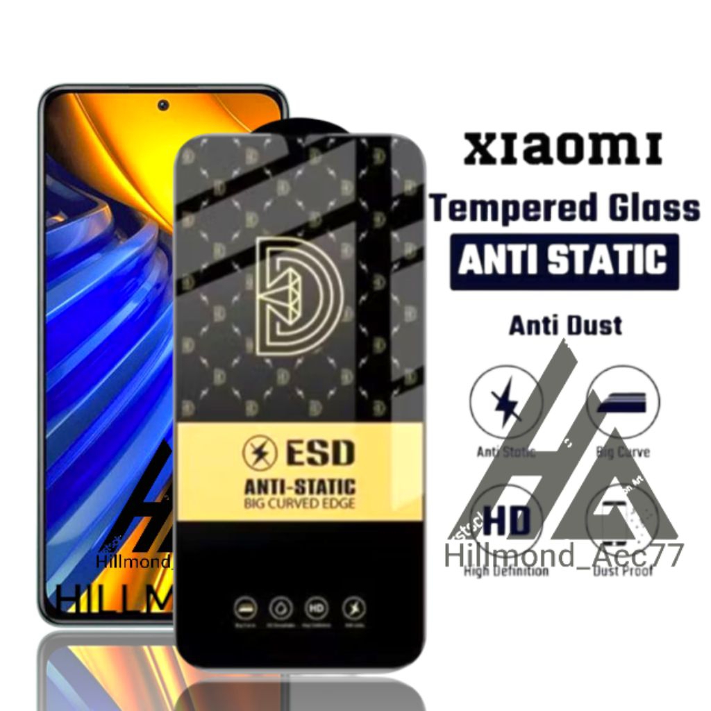 LAYAR กระจกนิรภัย Anti Static Xiaomi Poco F2 / F2 Pro / F3 / F3 GT / F4 / F5 / C3 / C31 / C40 / C50 