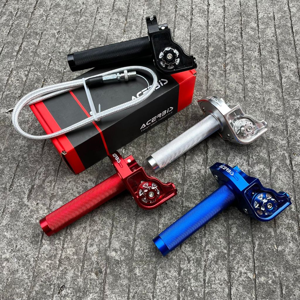 Gas Spontan ACERBIS V2 FULL CNC Gas Racing Universal + สายแก๊สมอเตอร์ที่กําหนดเอง 22mm Universal Gas