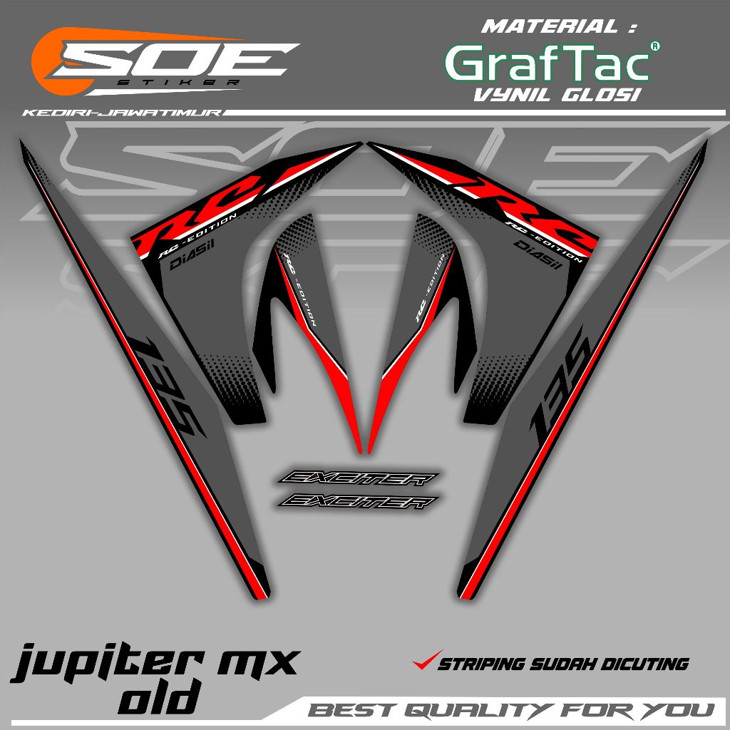 Striping Jupiter Mx Old Rc Exciter Lc135 / Jupiter Mx Old Rc Exciter