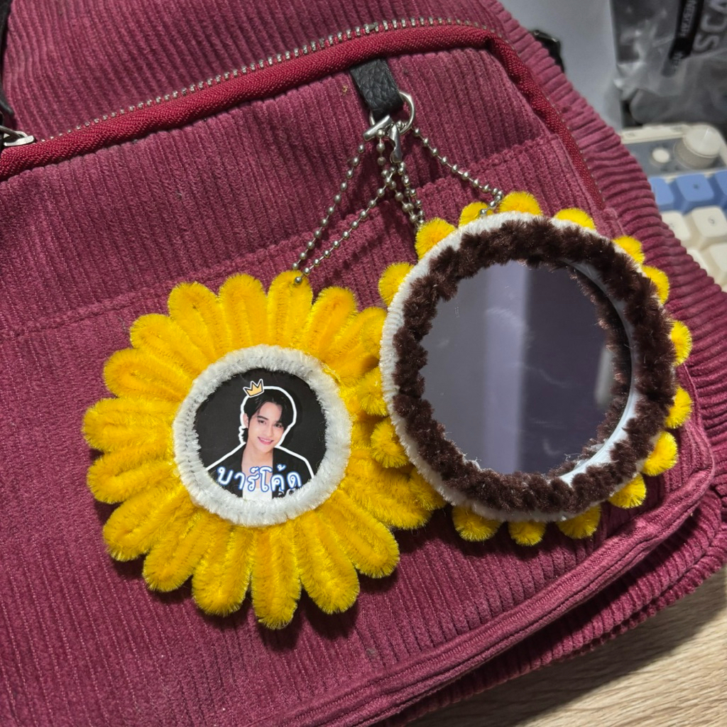 GANTUNGAN Jeff Saturn พวงกุญแจกระจกบาร์โค้ด jeffbarcode kinnsporsche ซีรีส์นักแสดงละครประเทศไทย