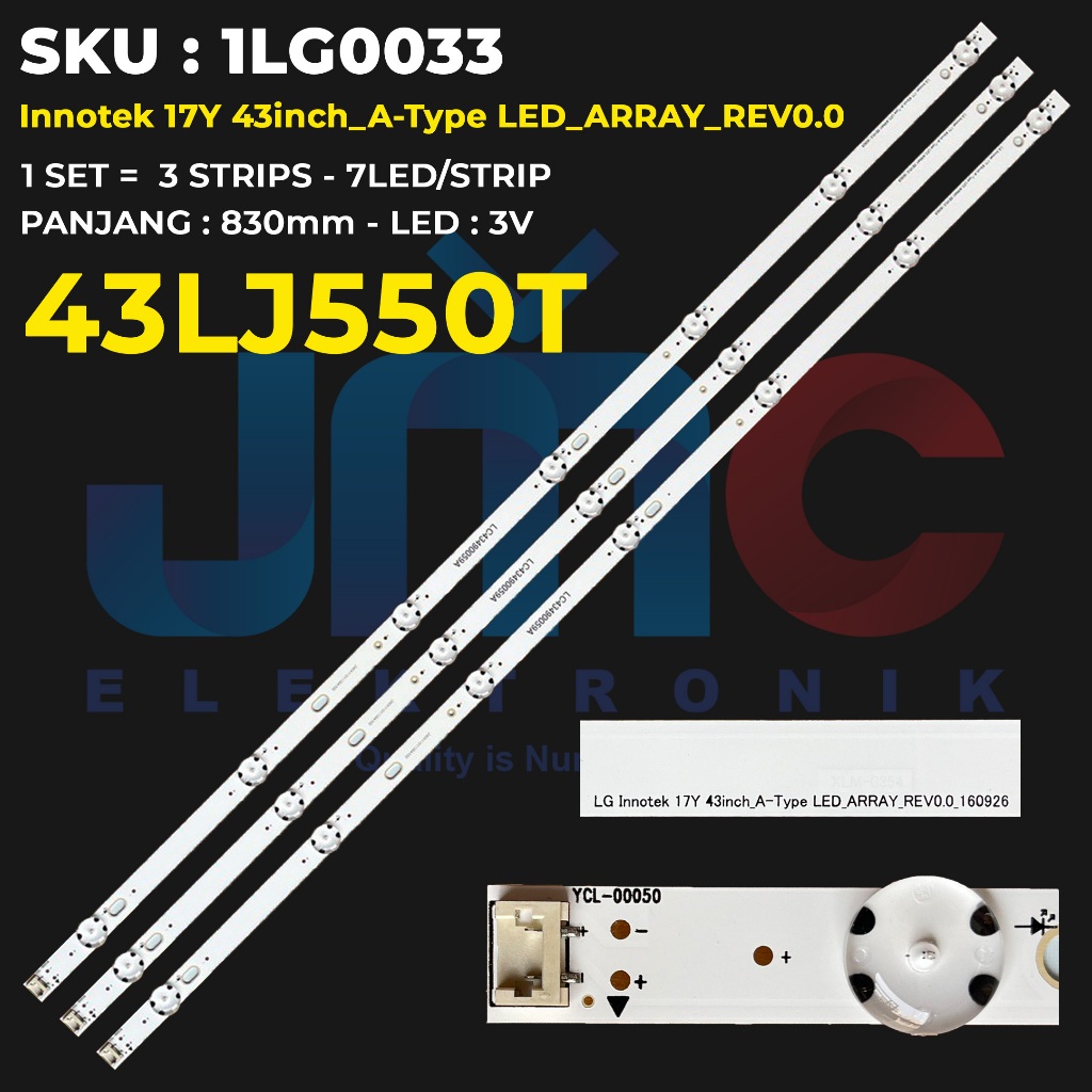 LG 43 นิ้ว 43LJ550T แบ็คไลท์ทีวี