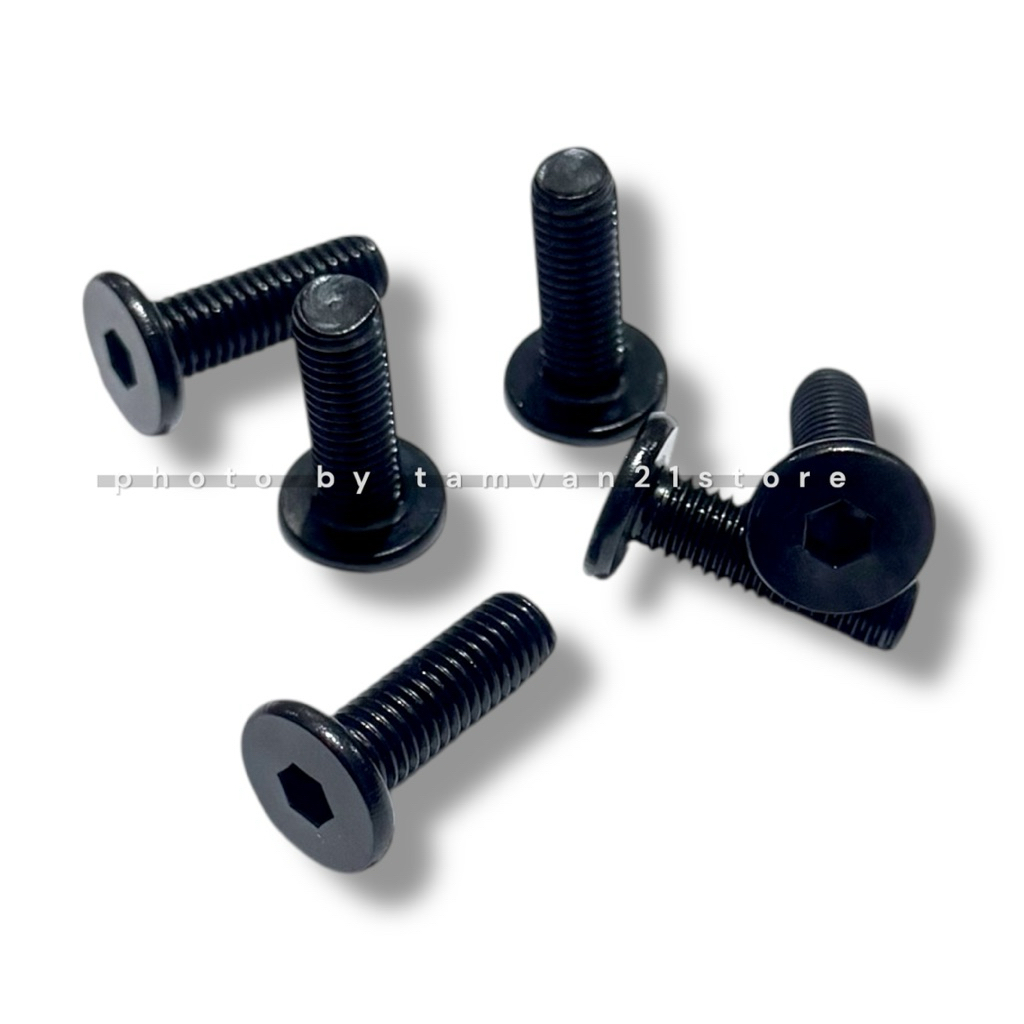 สายฟ้า STAINLESS ZINK สีดําดั้งเดิม 6 ชิ้น