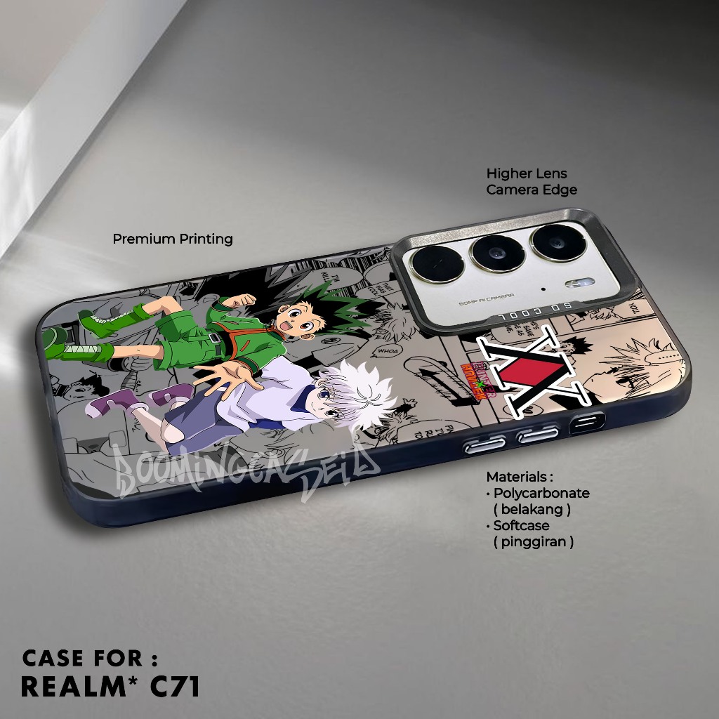 Case Realme C71 Casing Realme Premium Matte Hard Casing - Case IMD - Hologram Case HUNTER X HUNTER M