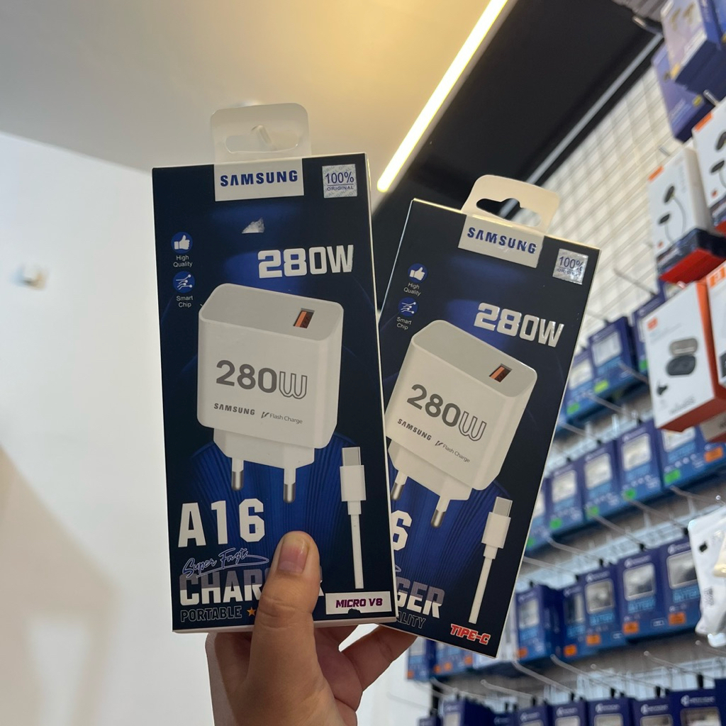 SAMSUNG 280W USB เป็น MICRO และ TYPE C FAST CHARGING CHARGER