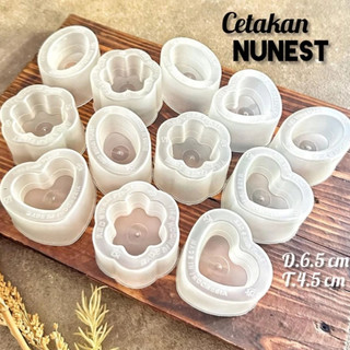 [Isi 12] Cetakan Kue Kotak Lingkaran Bulat Bintang Bunga Nest Set Plastik 6.5 cm / Cetakan Puding Pudding Agar Ager Jelly Jeli Lingkaran Bintang Nest Cetakan Putu Ayu Kue Bolu Import Viral