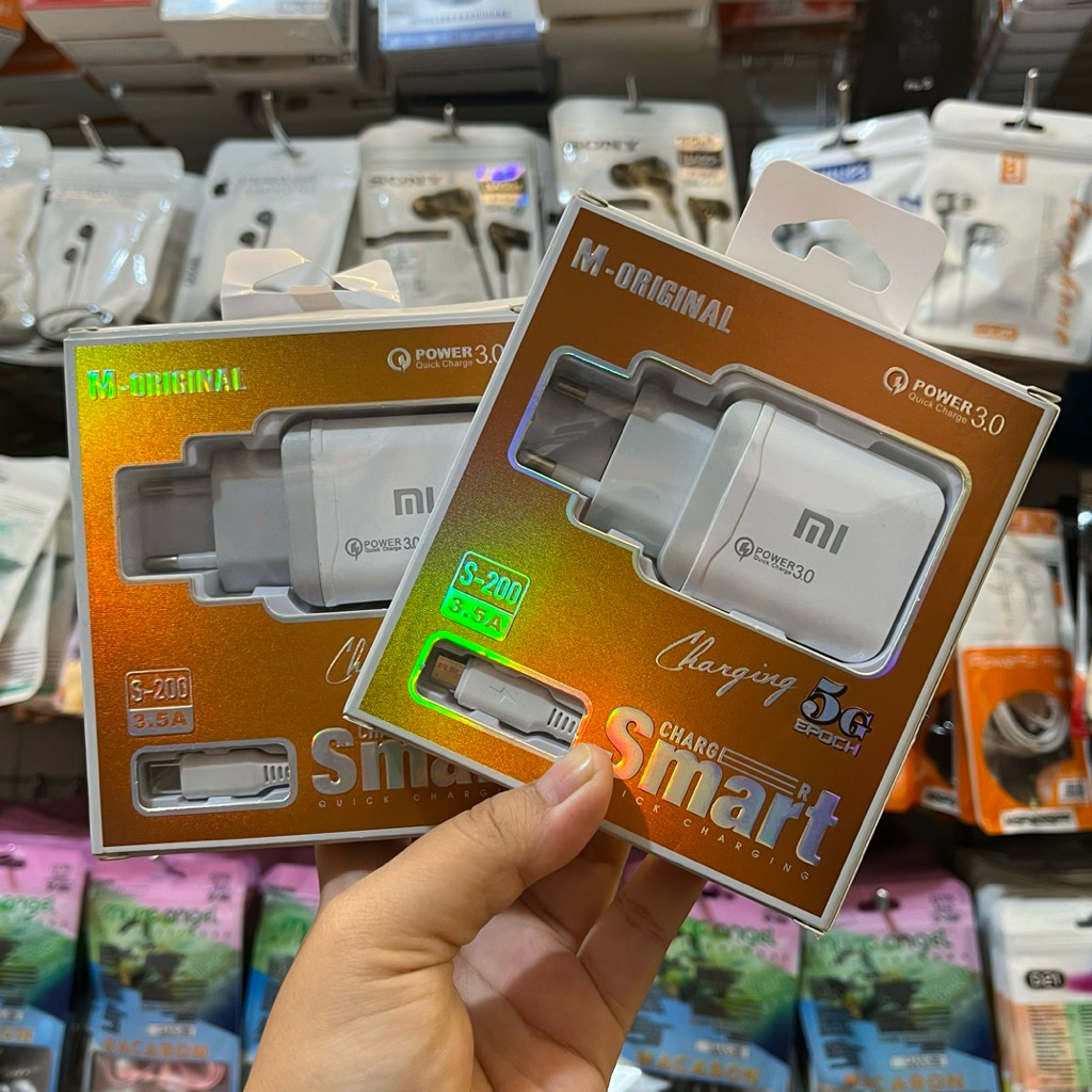 เครื่องชาร์จด่วน MI S-200 USB เป็น MICRO และ USB TO TYPE C