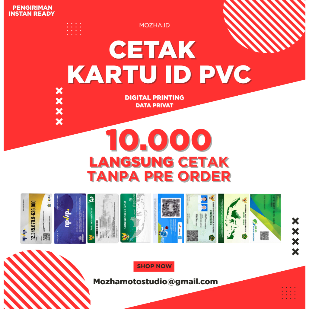 PRINT DIGITAL KUA CARDS BPJS NPWP ID CARD ETC.