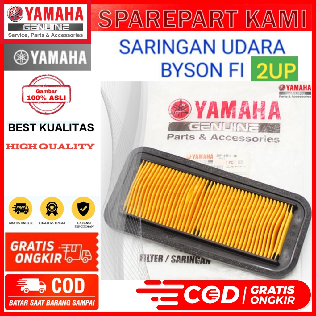 AIR FILTER AIR FILTER / FOAM FILTER ORIGINAL YAMAHA BYSON FI / 2UP-E4450-00 2UP