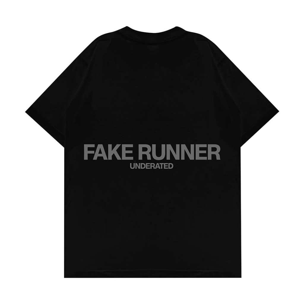 Fakelab TS Fake Runner Black White / White Black Running T-shirt / เสื้อยืดกีฬา