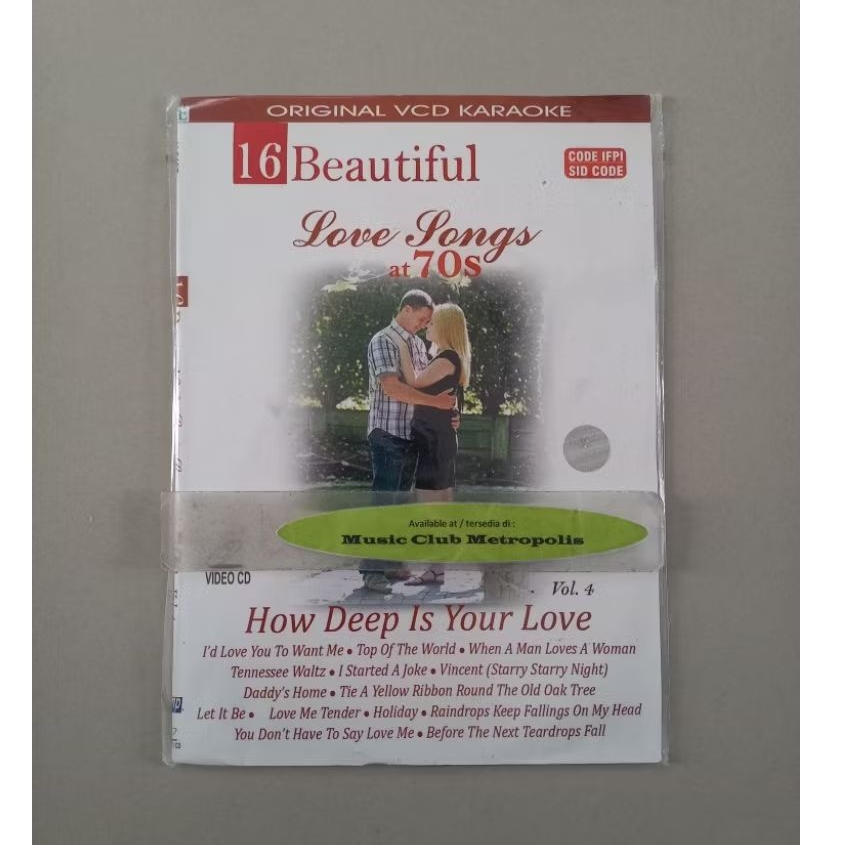 VCD KARAOKE 16 BEAUTIFUL LOVE SONGS AT 70s VOL.4