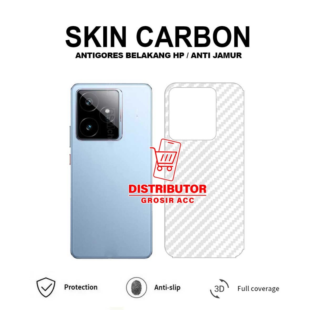REALME P4X REALME P3 5G REALME GT 7 SKIN CARBON TRANSPARENT ANTI-SCRATCH BACK REALME P4X REALME P3 5
