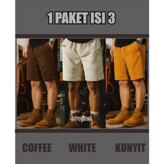 CELANA Pendek Pria Corduroy 100ribu Dapat 3 Murah  Nyaman Adem