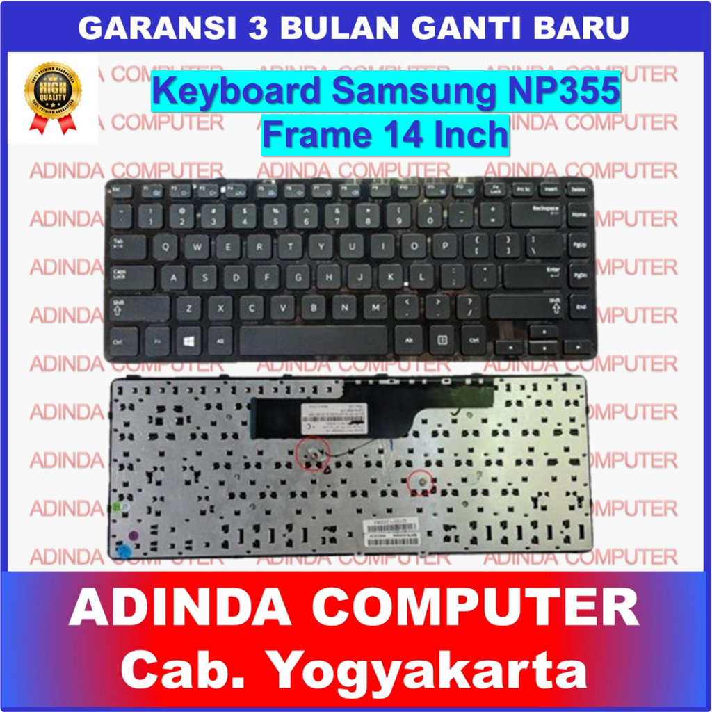 คีย์บอร์ดเฟรม Samsung np355 NP355E4V NP355E4C NP355V4C NP355E4X