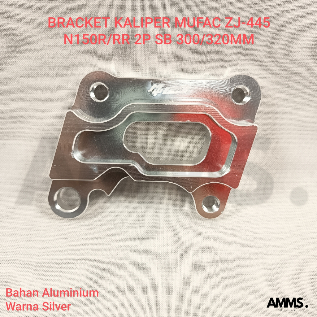 MUFAC ZJ-445 N150R/RR 2P SB 300/320MM SILVER CALIPER BRACKET