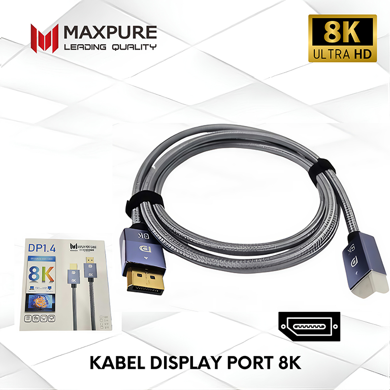 สาย DisplayPort V2.1 1.5 ม. DP ถึง DP 8K 60Hz 8K 144Hz ได้รับการรับรอง 32.4Gbps ไม่มีพิน 20 สาย