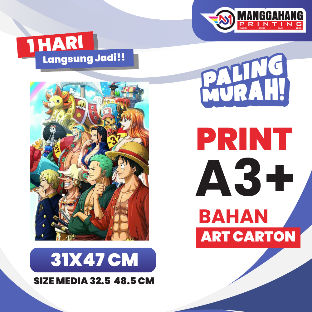 A3+ LAMINATED PRINT / A3+ ART Paper PRINT 1 / 2 PAGES - ART CARTON 260 GSM