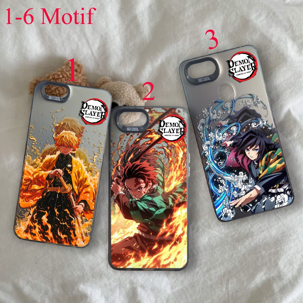 [F094] เคส IMD OPPO F1S F5 F7 F9 A1K A3S A39 A57 A5S A12 A71 Cool Case Motif Demon Slayer Anime