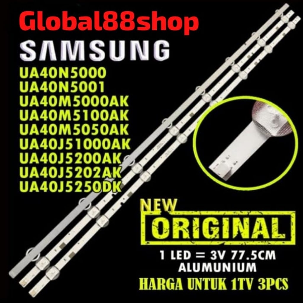LED BACKLIGHT TV SAMSUNG 40 INC UA40J5000 UA40J5100 UA40J5200 UA40J5202 UA40J5250 UA40M5000 UA40M510