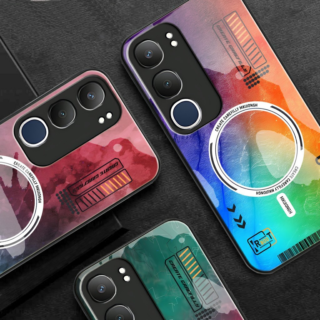 เคส Vivo Y19S Glass Softcase ใหม่ล่าสุด 2024 [FC74] เคส Vivo Y19S - เคสมือถือ Vivo Y19S - ฟิล์มกันรอ