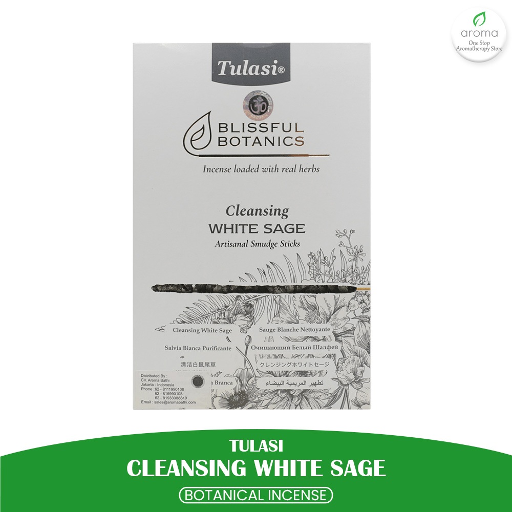 ธูปอินเดีย Aromatherapy Botanical Incense - Tulation Cleansing White Sage
