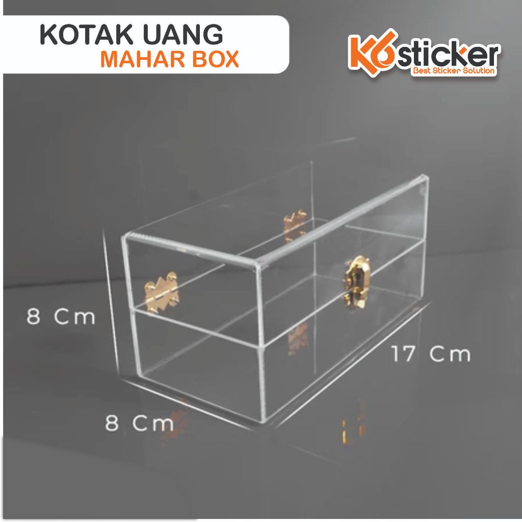 กล่องเงินสินสอด กล่องอะคริลิคบานพับ ORGANIZER BOX