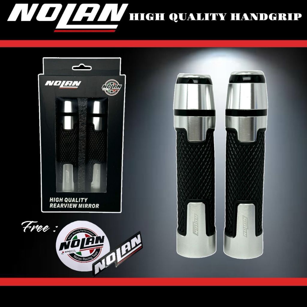 HANDGRIP NOLAN 565-56 GRIP ALUMINIUM COLOR PLUS RUBBER TEETH