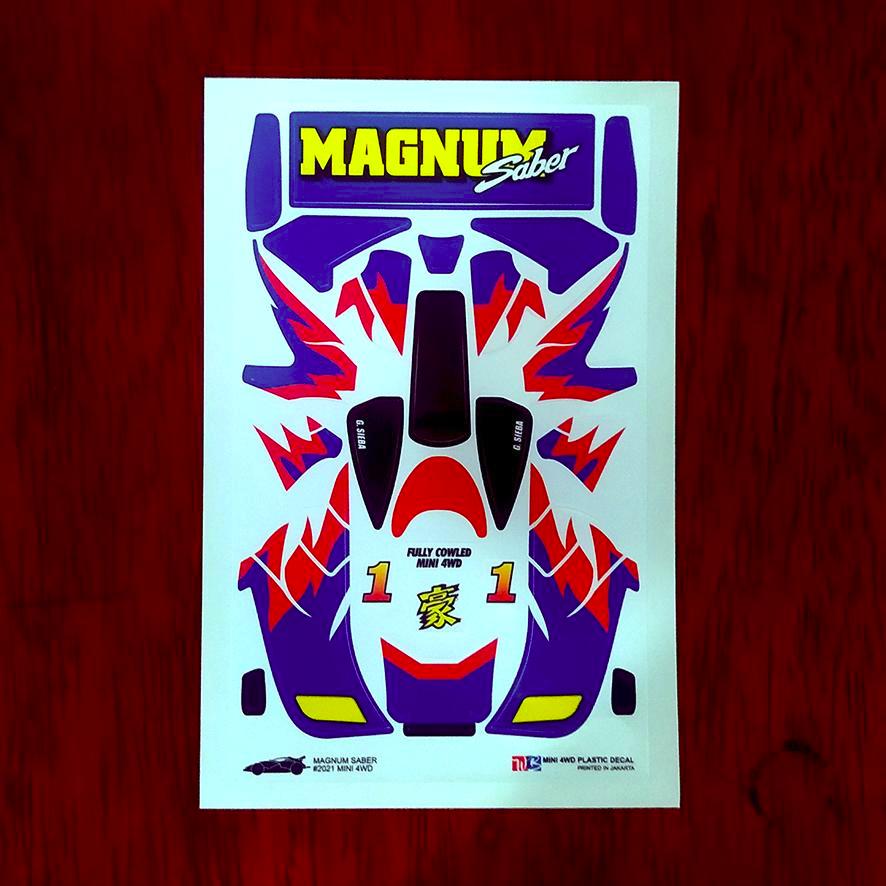 Magnum Saber Sticker - ตัวเครื่องสีขาว - Vinnyl Lam. โดฟท์