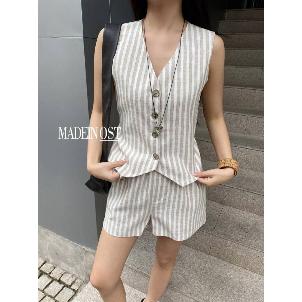 ชุดลายทาง MILKA -***