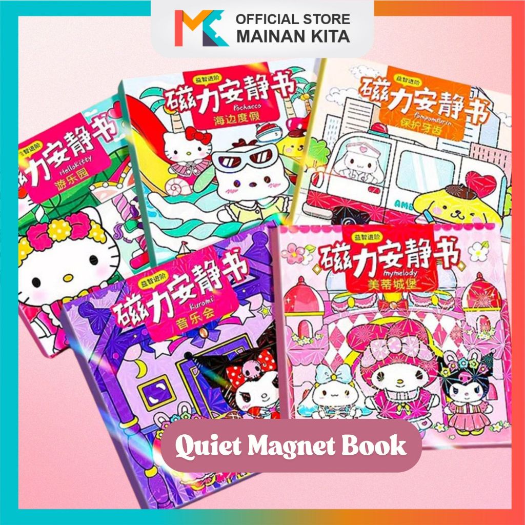 MK208 Magnetic Quiet Busy Book DIY หนังสือกิจกรรมสําหรับเด็กของเล่นเพื่อการศึกษา/สติกเกอร์แม่เหล็ก Q