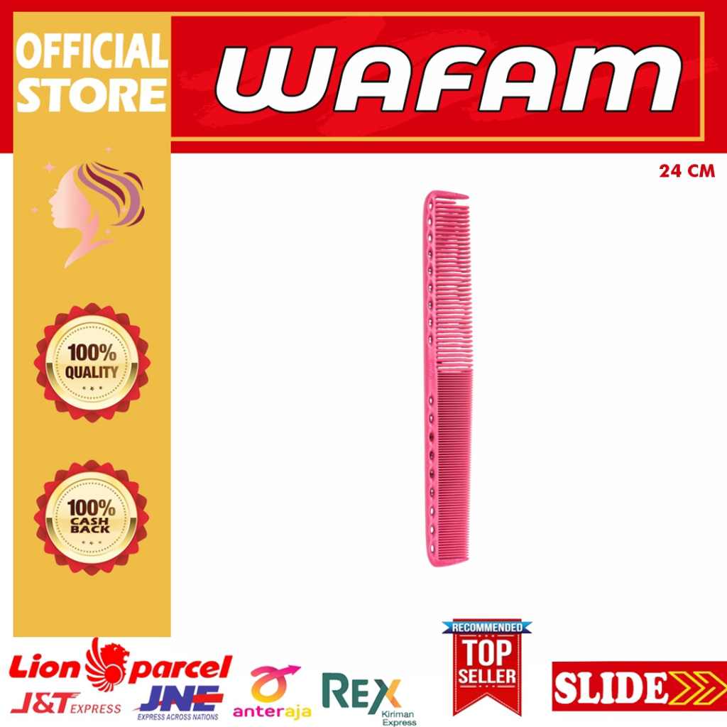 ORIGINAL YS PARK PARTING COMB YS - 335 PINK / SALON BARBER