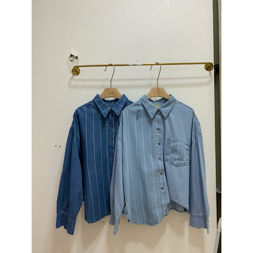 KEMEJA เสื้อลายทางขนาดใหญ่ 3329