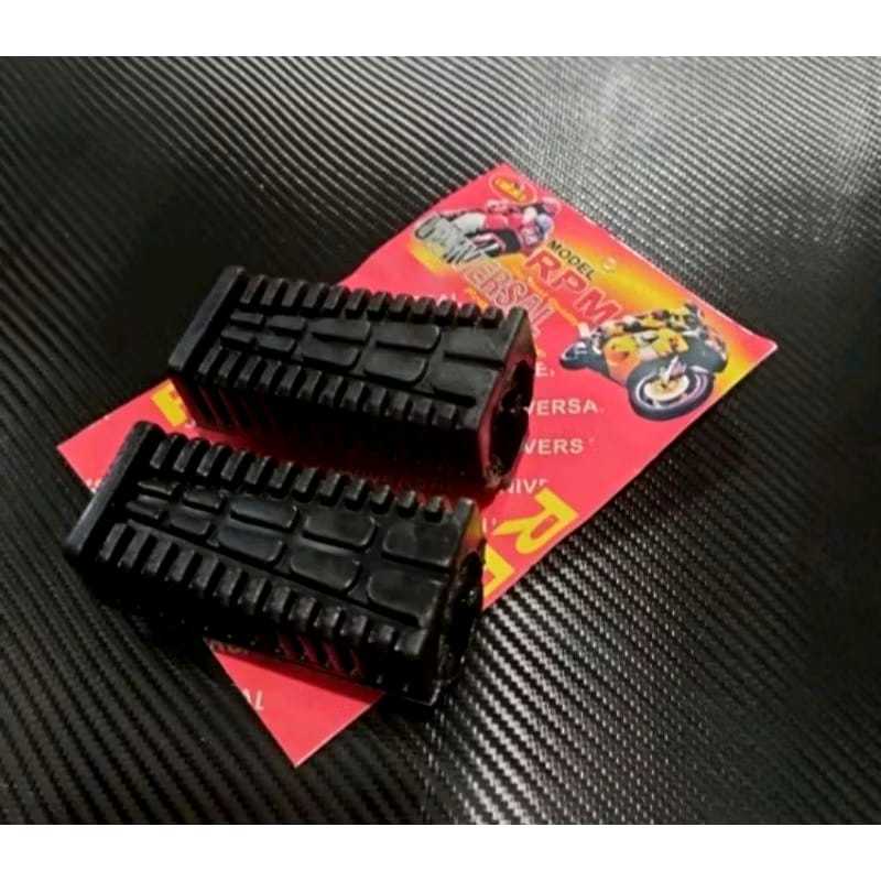 RPM Footstep Step ยางก้าวหน้า มอเตอร์ไซค์ RX King Universal คู่ สีดํา