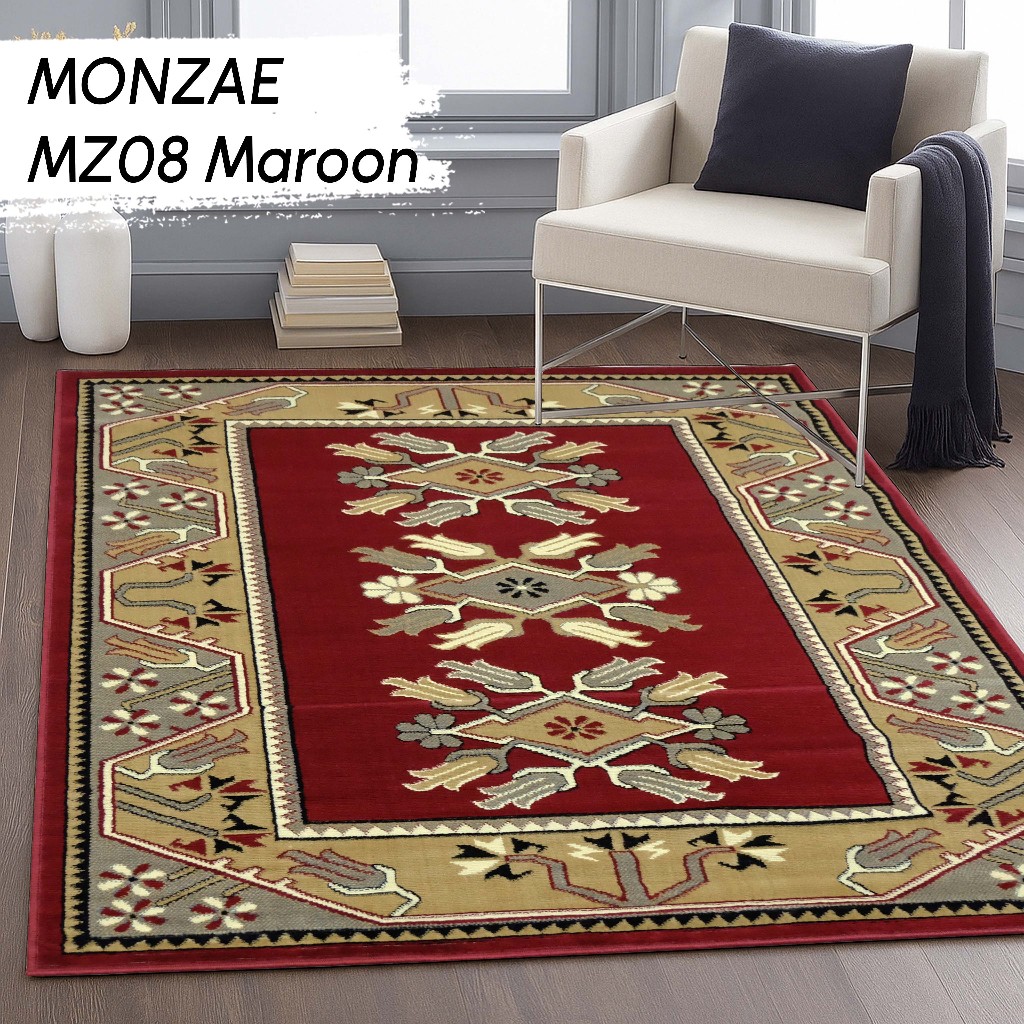 MONZAE CARPET 100 X 150 MZ08 MAROON