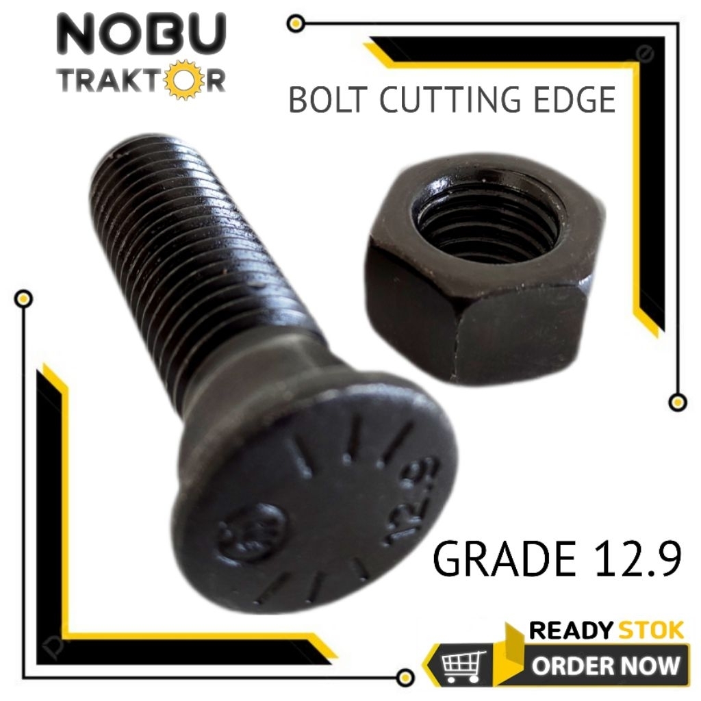 BOLT PLOW MUR + BOLT CUTTING EDGE BLADE 3/4" x 2-3/4" D7G D7G2 D5K 914G 910F 910E 966C 966C 980H D85