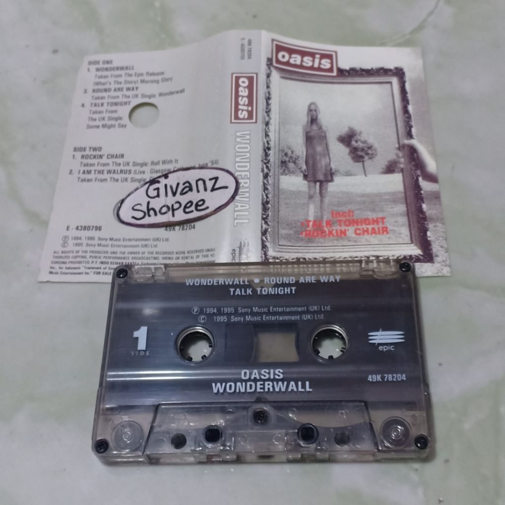 OASIS เทปคาสเซ็ท - Wonderwall