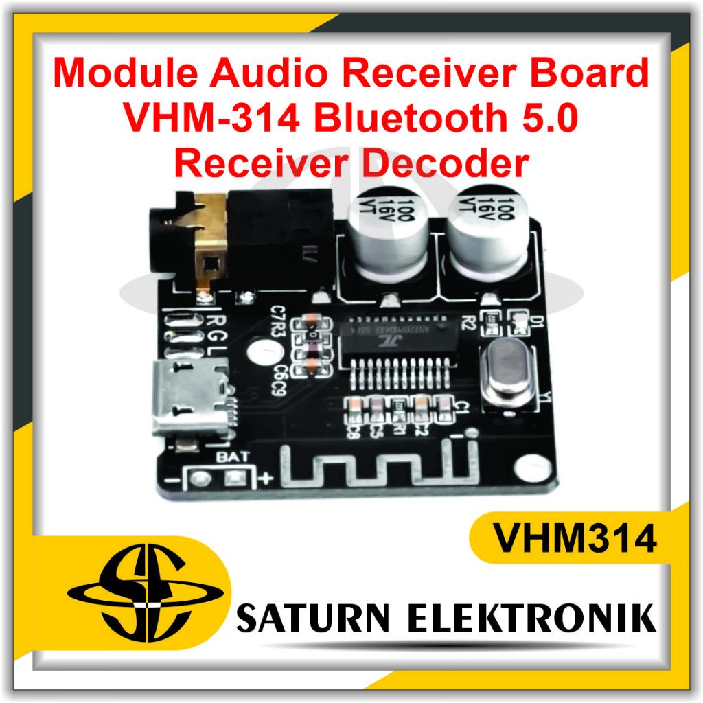 VHM-314 Bluetooth Mp3 Receiver Decorder Wireless - VHM-314 + CASE