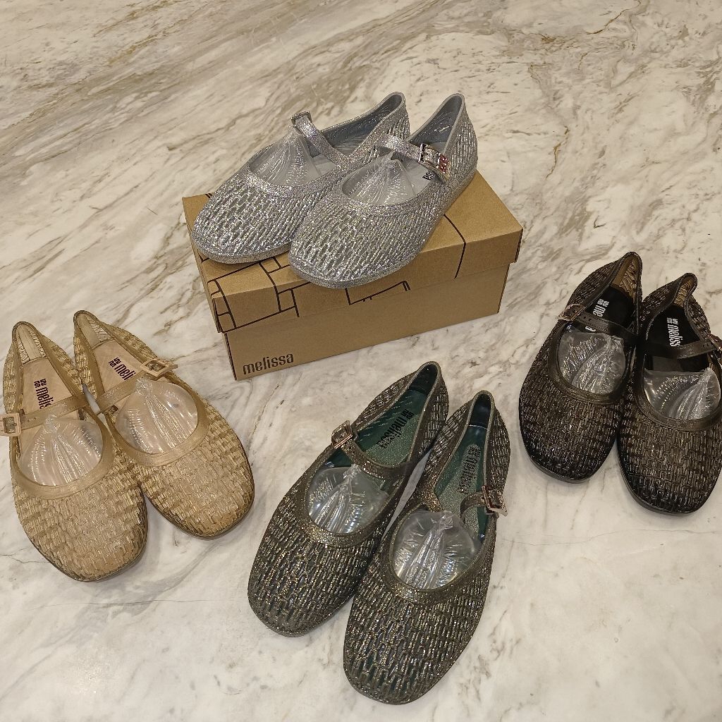 Harper / Harper Glitter Jelly Shoes / รองเท้าส้นแบนตาข่ายสําหรับผู้หญิง