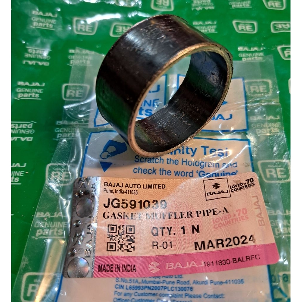 ปะเก็นท่อไอเสียสําหรับ PULSAR 200NS KAWASAKI BAJAJ 200NS BR200 ORIGINAL BAJAJ