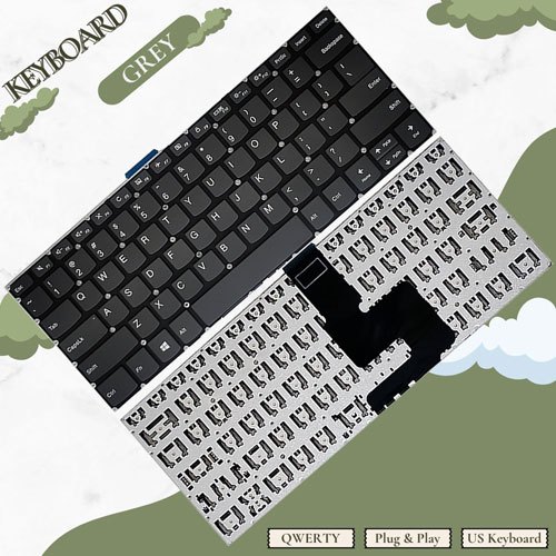 TOMBOL คีย์บอร์ดคุณภาพดีที่สุด Lenovo V330 V330-14 V330-14IKB V330-14ISk Button 520-14 Deelete - รับ