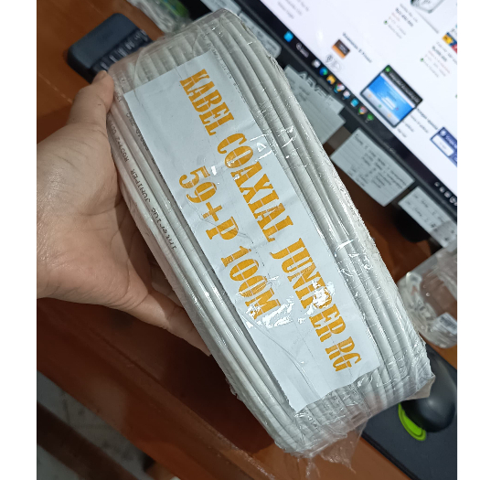 JUNIPER BY EDGE CABLE RG59 100M CABLE กล้องวงจรปิด INTERLUC