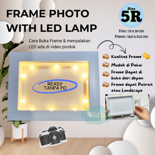 Riel_Gift.co - (FRAME FOTO LED) - Frame Foto / Bingkai Foto Aesthetic / Pigura Foto Lampu