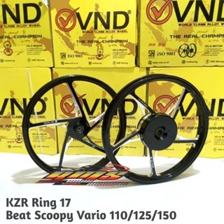 VELG VND KZR  SIX STAR V2 RING 17 140*17 160*17 BEAT SCOOPY VARIO 110 125 150 160 CBS GENIO SPACY