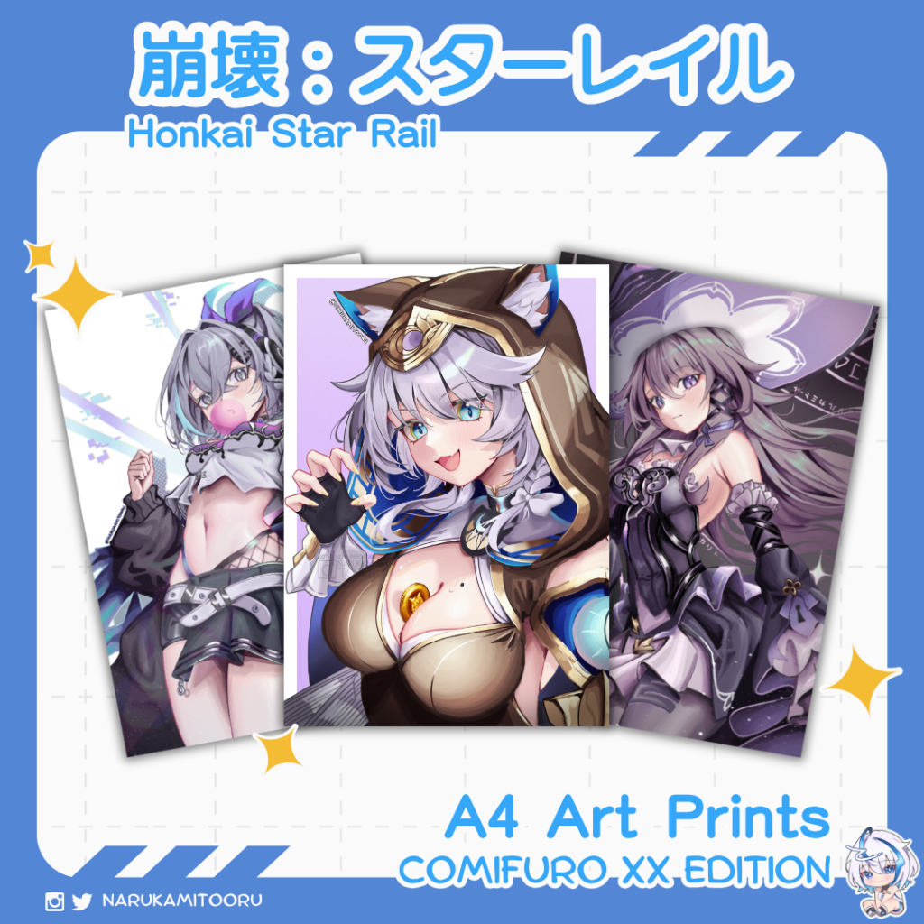 HONKAI STAR RAIL Art Print Cipher Silver Wolf Herta - NARUKAMITOORU