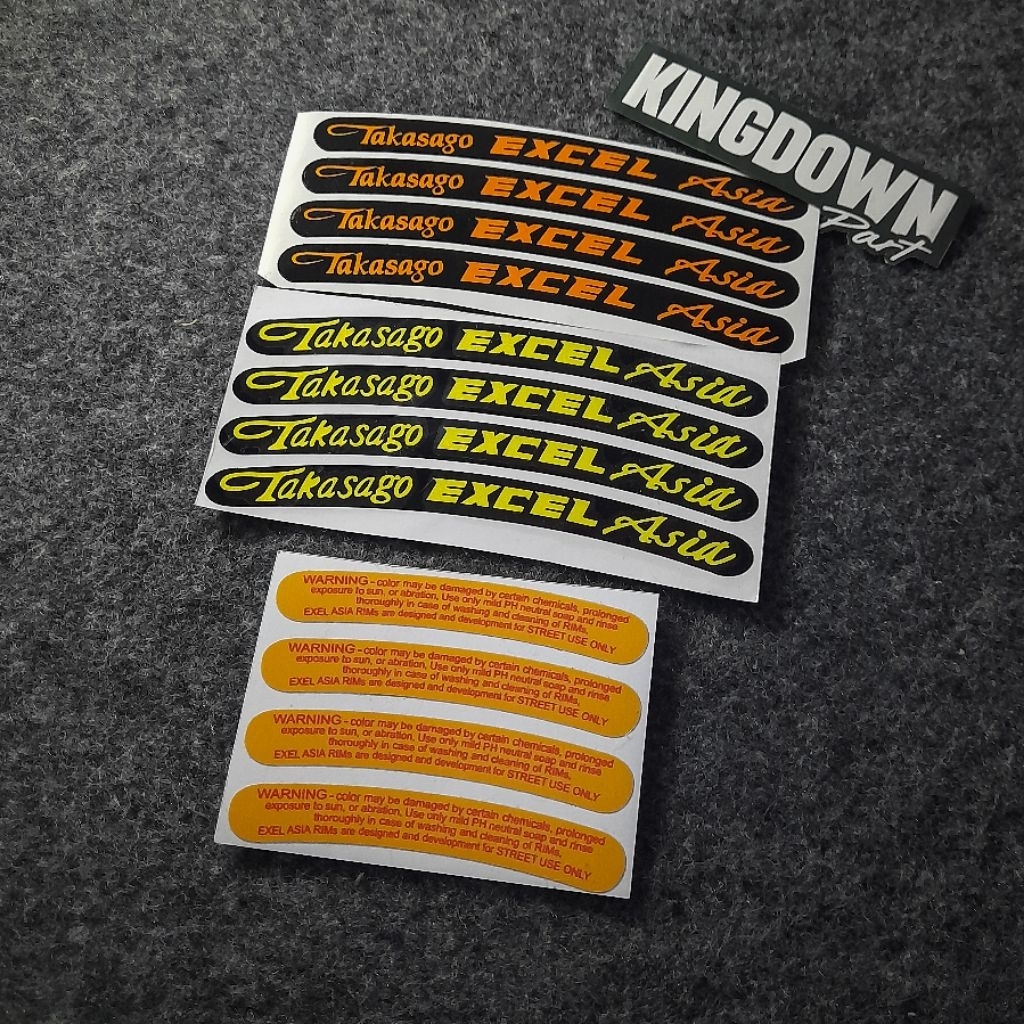 สติ๊กเกอร์ TAKASAGO EXCEL ASIA RIM - กาวเสริม