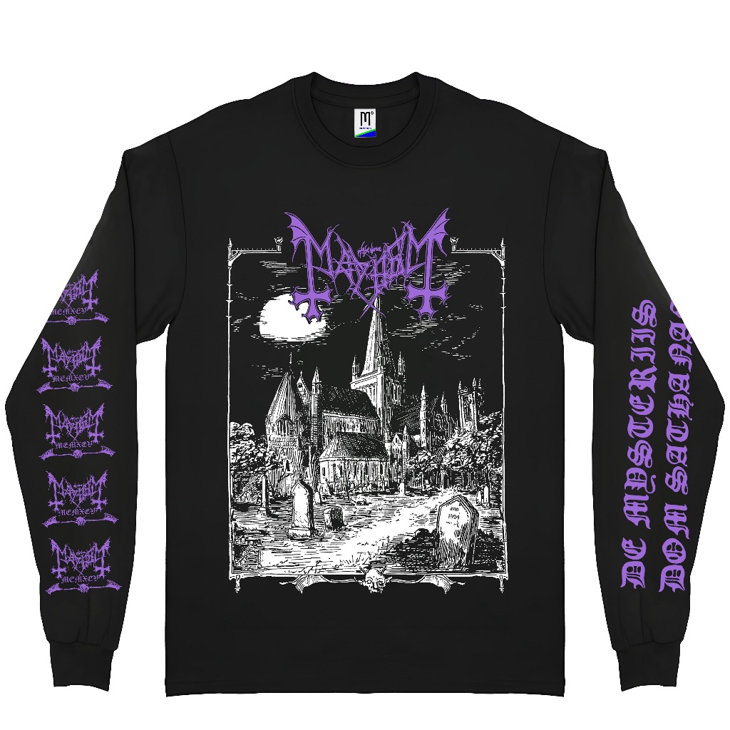 เสื้อยืดแขนยาว Mayhem CATHEAL ลายเพลง Band Punk