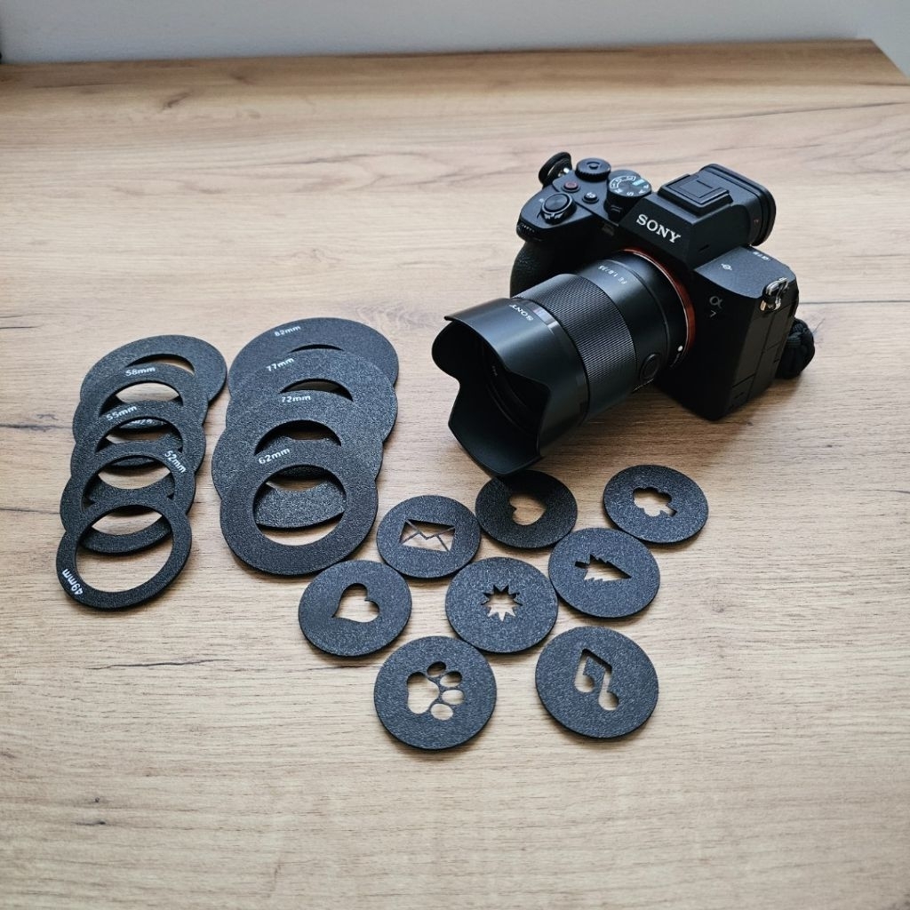 แผ่นกรอง Bokeh Effect พร้อมอะแดปเตอร์