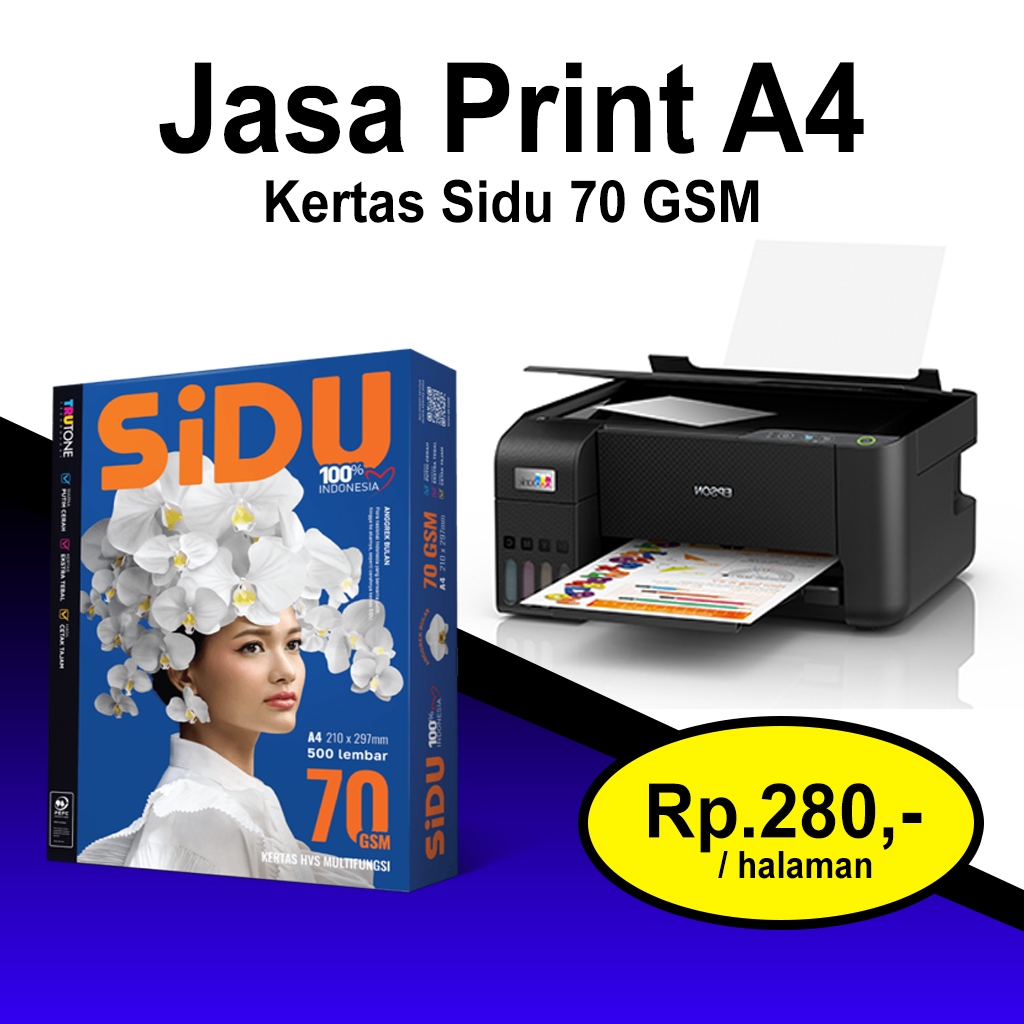 PRINT / PRINT A4 70 GSM HVS - 70 GSM SIDU HVS PAPER - PRINT SERVICES